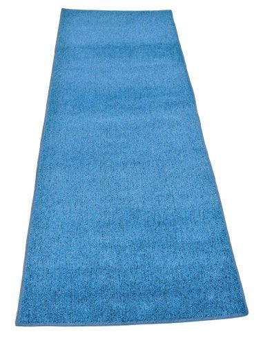 12'X24' - BLUE - 1/4" Thick - 8 oz. Artificial Grass Turf Carpet Indoor / Outdoor Area Rug. Premium Nylon Fabric FINISHED EDGES .UV-Protected - weather and Fade-resistant ,100% UV olefin. Light Weight Marine Backing. MANY SIZES and Shapes. Rectangles, Squ