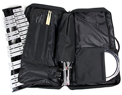 Gearlux 20-Note Glockenspiel Bell Set with Carrying BaG