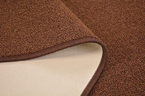 RugStylesOnline Custom Size Solid Brown Roll Runner 36 in Wide x Your Length Choice Slip Resistant Rubber Back Area Rugs and Runners (Brown, 24 ft x 36 in)