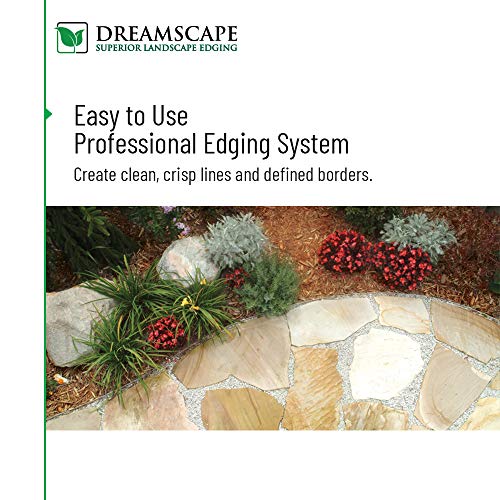 Dreamscape PRO Aluminum Landscape Edging Easy Install Professional Landscaping Border Green Painted Garden Flowerbed
