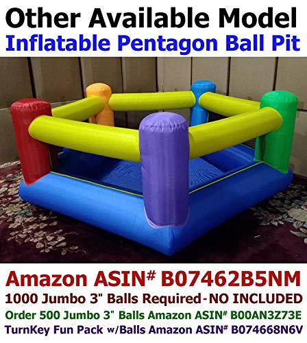 My Balls Pack of 500 Jumbo 3" Crush-Proof Ball Pit Balls - 5 Bright Colors, Phthalate Free, BPA Free, PVC Free, Non-Toxic, Non-Recycled Plastic (Standard Grade, Pack of 500)