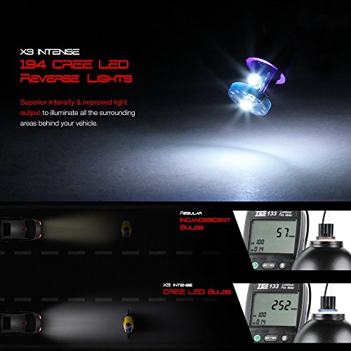 [CREE LED Reverse Bulbs] VIPMOTOZ Neon Tube LED Tail Light Lamp Assembly For 2005-2015 Toyota Tacoma - Matte Black Housing, Driver and Passenger Side