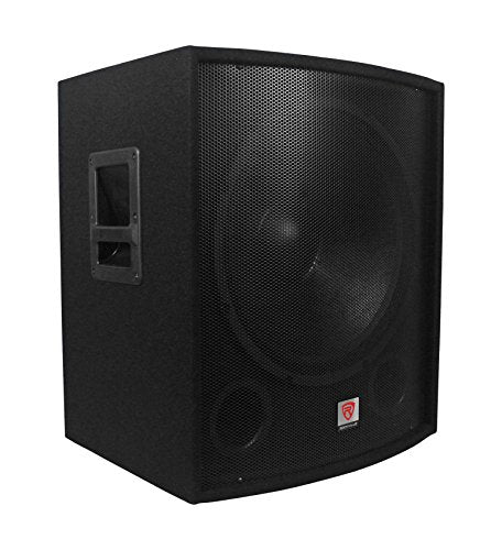 (2) Rockville SBG1188 18" 2000W Pro DJ Subwoofers+RPA12 5000w Amplifier+Cables