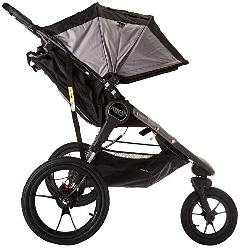 Baby Jogger Summit X3 Double Jogging Stroller - 2016 | Air-Filled Rubber Tires | All-Wheel Suspension | Quick Fold Jogging Stroller, Black/Gray