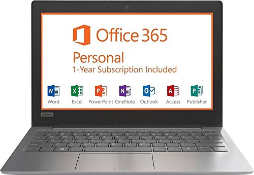 Lenovo IdeaPad 11.6in Laptop Intel Celeron 2GB Ram 32GB Flash (Mineral Gray) (Renewed)