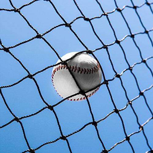 Baseball Batting Cage Nets [12 Sizes] | Professional Fully Enclosed #42 Grade Heavy Duty HDPP Netting | Baseball & Softball Cage Netting | Hitting Cage Net (H: 10' x W: 10' x L: 55')