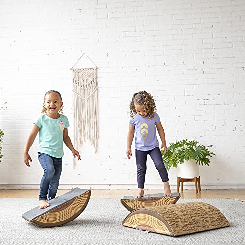 ECR4Kids SoftZone Tree Log Climber Play Set - 3-Piece Climber Kit for Kids - 1 Medium and 2 Short Logs (3-Piece Set)