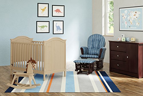 Storkcraft Monterey 3-in-1 Convertible Crib, Driftwood Easily Converts to Toddler Bed & Day Bed, 3-Position Adjustable Height Mattress