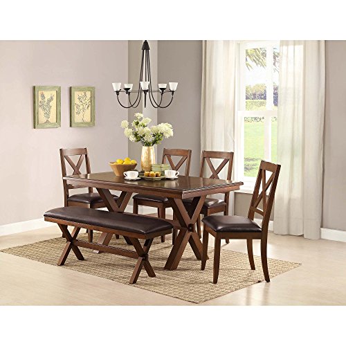 Better Homes and Gardens Maddox Crossing Dining Chair, Set of 2, Brown