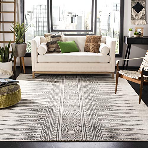 Safavieh Evoke Collection EVK226D Modern Bohemian Area Rug, 8' x 10', Ivory/Grey