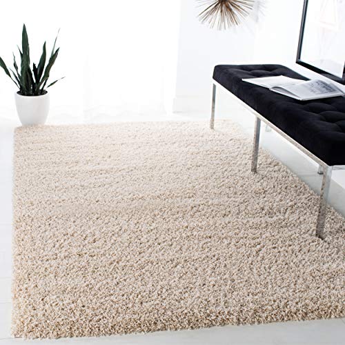 Safavieh Laguna Shag Collection SGL303B Beige Area Rug (8' x 10')