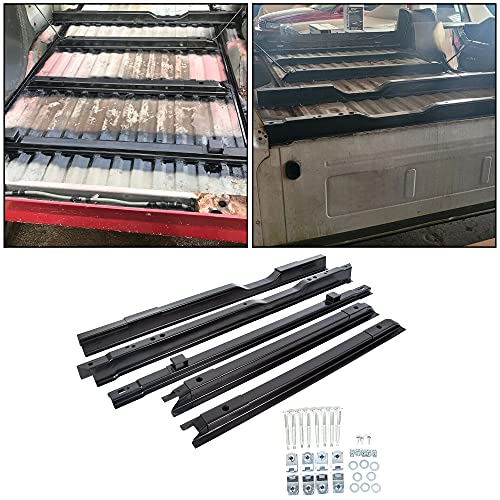KUAFU Long Truck Bed Floor Support Kit Cross Member 5 Rails Compatible with 1999-2018 Ford F250 F350 F450 Super Duty