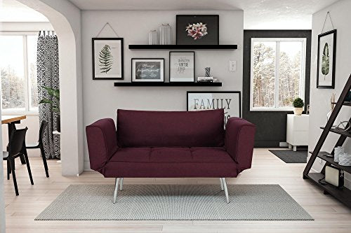 Novogratz Leyla Loveseat, Berry