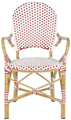 Safavieh Home Collection Hooper Blue & White Indoor-Outdoor Stacking Arm Chair