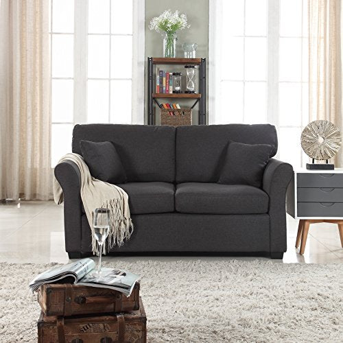 Divano Roma Furniture Classic Sofas, Dark Grey