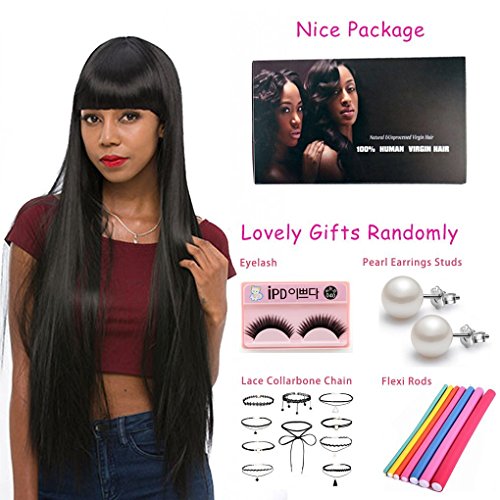 10A Grade Brazilian Human Hair Bundles 20 22 24 26inch Straight Hair 4 Bundles Natural Color Brazilian Hair Extensions Unprocessed Virgin Straight bundles