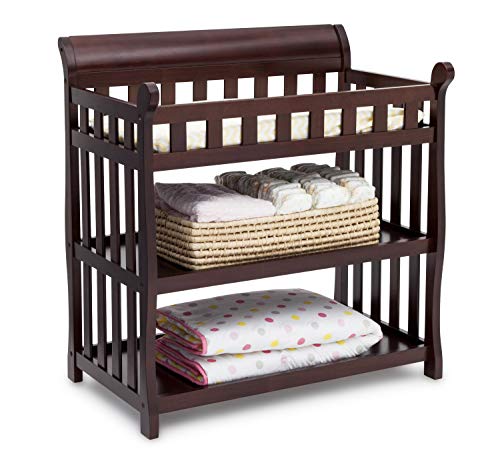 Delta Children Eclipse Changing Table with Changing Pad, Dark Chocolate