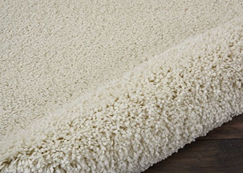 Nourison Malibu Shag Area Rug, 7'10" x9'10, IVORY