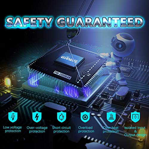 2000W 24V Modified Sine Wave Power Inverter DC 24 Volt to AC 110 120 Volt with Remote Control & LED Display and USB Port for RV Truck Boat