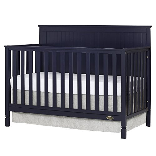 Dream On Me Alexa 5 in 1 Convertible Crib, Navy