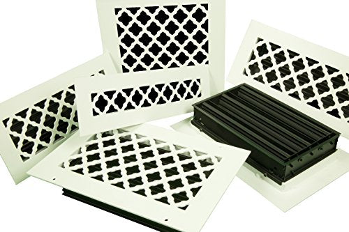 20 x 30 White (Paintable) Tuscan Ceiling and Wall Air Returns and Grilles (22" x 32" Overall)