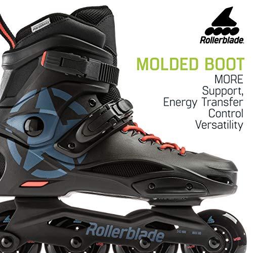 Rollerblade Cruiser Adult Fitness Inline Skate, Black/Grey Blue, Size 11, (Model: 07957000477)