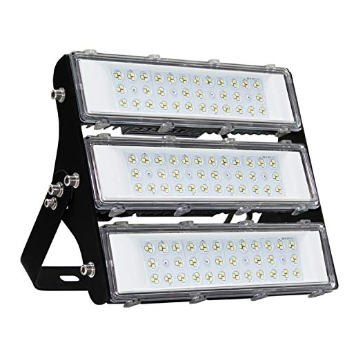 150W LED Flood Light Outdoor with Driver, 2,1000lm Super Bright Security Lights, IP66 Waterproof Outdoor Flood Light, 6500K Daylight White Floodlight for Yard, Garden, Playground, Basketball Court