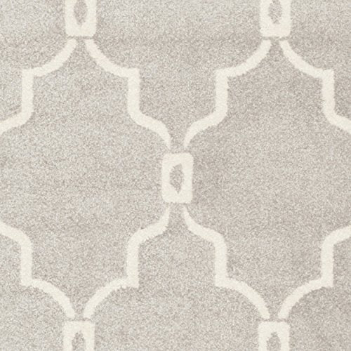 Safavieh Amherst Collection AMT414B Geometric Area Rug, 10' x 14', Light Grey/Ivory