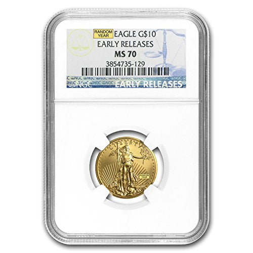 1986 - Present 1/4 oz Gold American Eagle MS-70 NGC (Random Year) Gold MS-70 NGC