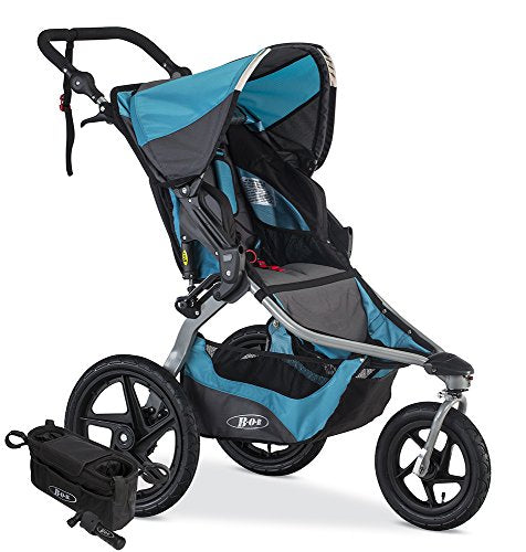 BOB Revolution Flex 2.0 Jogging Stroller; Lagoon with Handlebar Console and Tire Pump