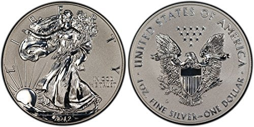 2012-S American Silver Eagle REVERSE PROOF from Mint Set in Capsule