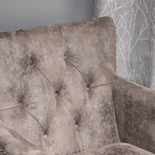 Christopher Knight Home Malone Microfiber Club Chair, Greyish Brown