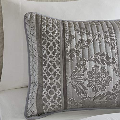 Madison Park Bellagio Coverlet Set, King/Cal King, Grey