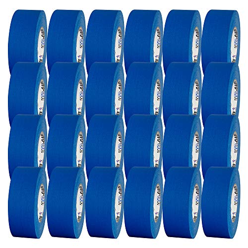 2" Pro Gaff Gaffers Tape 55 yards length electric blue matte. Premium Heavy-Duty Gaffers Tape trusted by professional Gaffers. Made in the USA. Holds Tight, Easy to remove. (Pack of 24)
