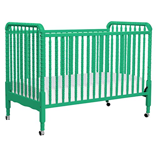 DaVinci Jenny Lind 3-in-1 Convertible Portable Crib in Navy - 4 Adjustable Mattress Positions, Greenguard Gold