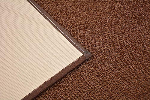 RugStylesOnline Custom Size Solid Brown Roll Runner 36 in Wide x Your Length Choice Slip Resistant Rubber Back Area Rugs and Runners (Brown, 24 ft x 36 in)