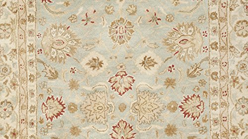 Safavieh Antiquities Collection AT822A Handmade Traditional Oriental Grey Blue and Beige Wool Area Rug (9' x 12')