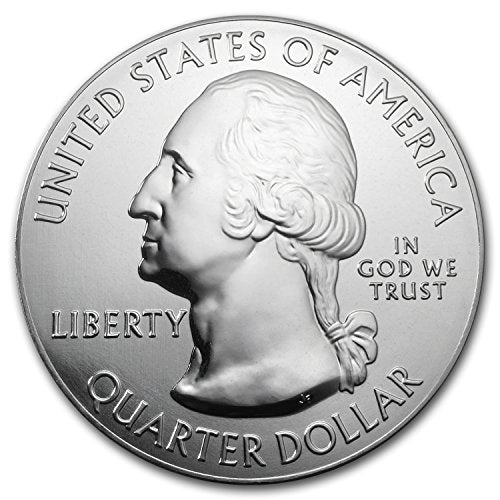 2015 5 oz Silver ATB Saratoga National Park, NY Silver Brilliant Uncirculated