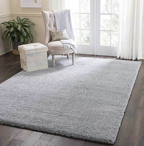 Nourison Malibu Shag Area Rug, 6'7" x9'6, SLATE