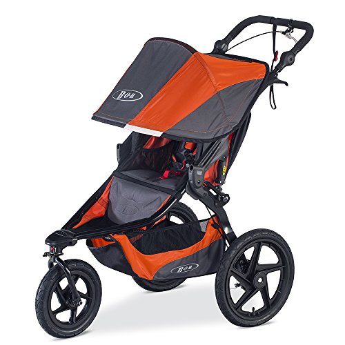 BOB Revolution PRO Jogging Stroller - Up to 75 Pounds - UPF 50+ Canopy - Easy Fold - Adjustable Handlebar with Hand Brake, Canyon