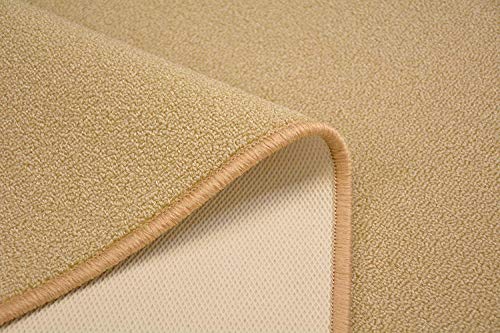 RugStylesOnline Custom Size Solid Color Beige Roll Runner Rug 36 Inch Wide x Your Length Size Choice Slip Skid Resistant Rubber Back Cut to Size Many Color Options (Beige, 25 ft x 36 in)