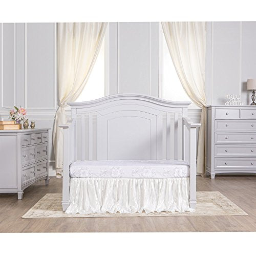 Evolur Fairbanks 5-in-1 Convertible Crib, Dove Grey