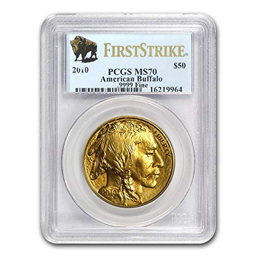 2010 1 oz Gold Buffalo MS-70 PCGS (First Strike) 1 OZ MS-70 PCGS