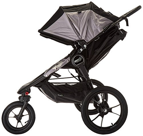 Baby Jogger Summit X3 Double Jogging Stroller - 2016 | Air-Filled Rubber Tires | All-Wheel Suspension | Quick Fold Jogging Stroller, Black/Gray