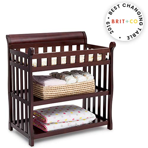 Delta Children Eclipse Changing Table with Changing Pad, Dark Chocolate