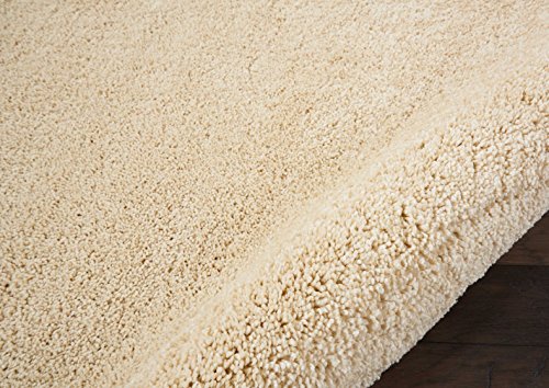 Nourison Malibu Shag Area Rug, 6'7" x9'6, CREAM