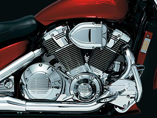 Kuryakyn 9461 Pro-R Hypercharger Air Cleaner/Filter for Metric Cruisers: 2002-08 Honda VTX1800 Motorcycles, Chrome