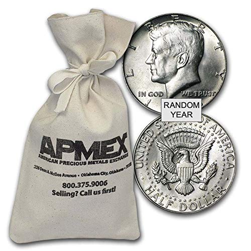 1965-1970 40% Silver Coins $100 Face Value Bag Avg Circ Silver Very Good