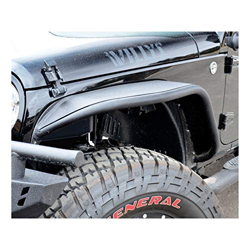 ARIES 1500201 Black Aluminum Front Jeep Wrangler JK Fender Flares