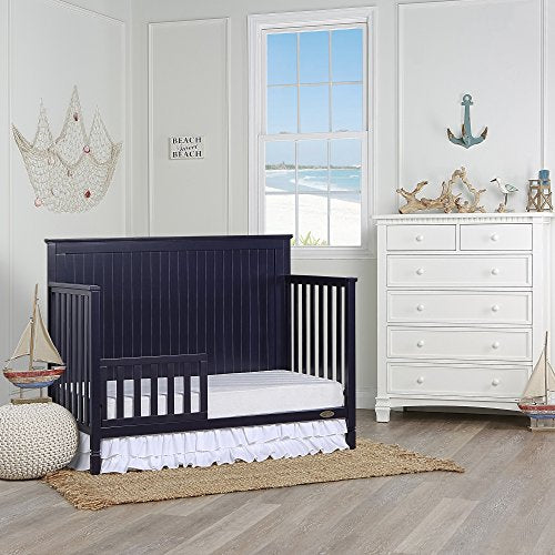 Dream On Me Alexa 5 in 1 Convertible Crib, Navy